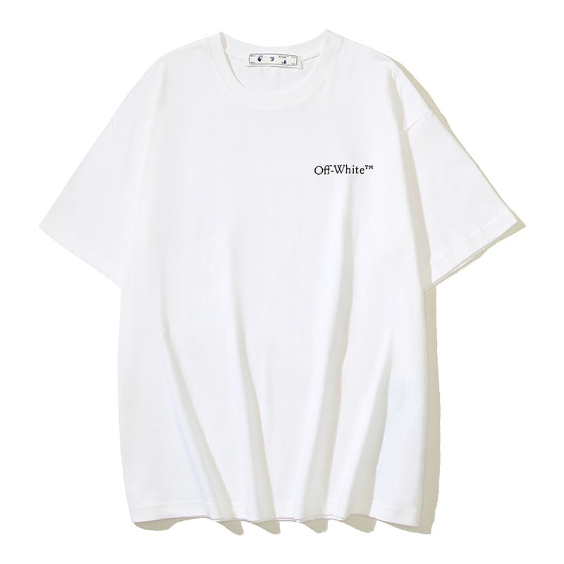Schwarz-weißes T-Shirt
