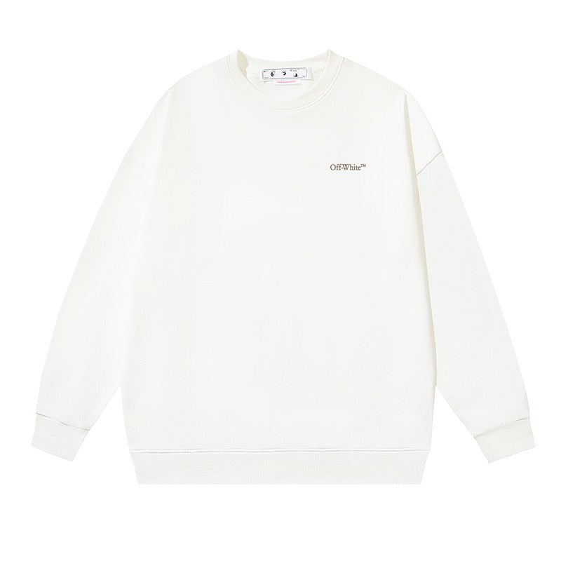 Weißes Sweatshirt
