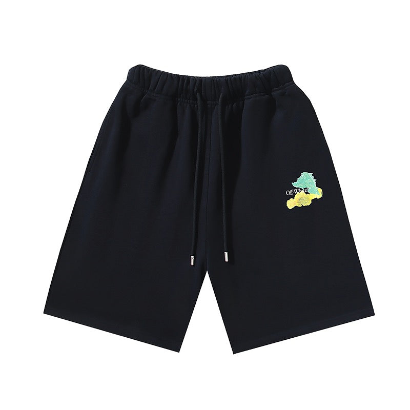 Schwarz-weiße Shorts