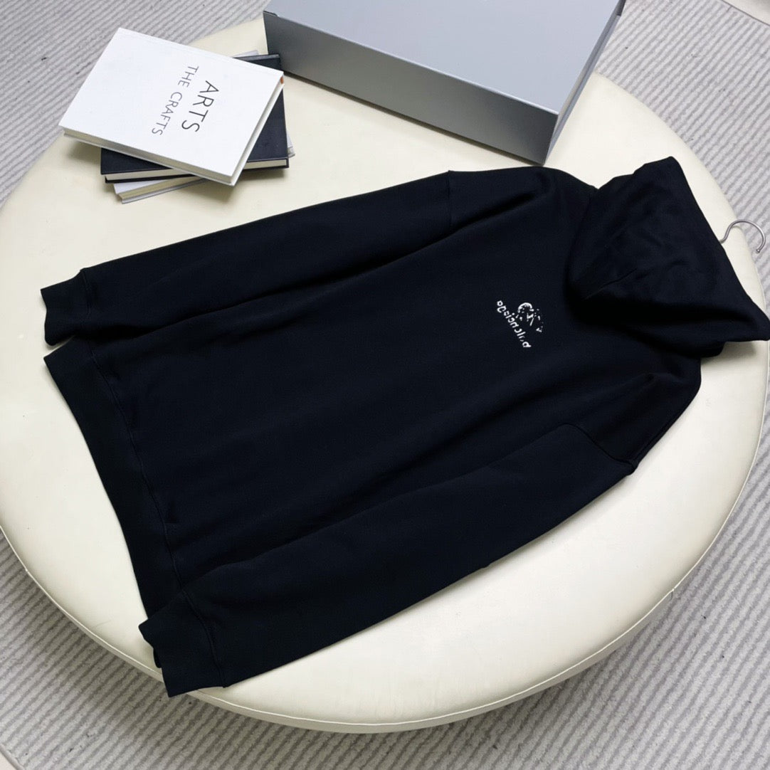 Schwarzer Hoodie