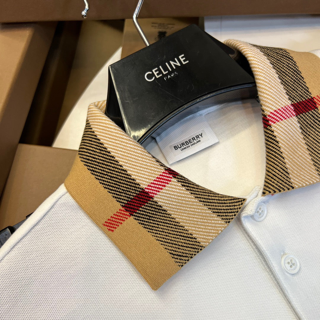 Black,White,and Blue Polo - FashionHype.xyz