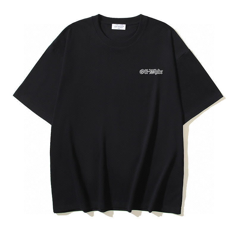 Schwarz-weißes T-Shirt