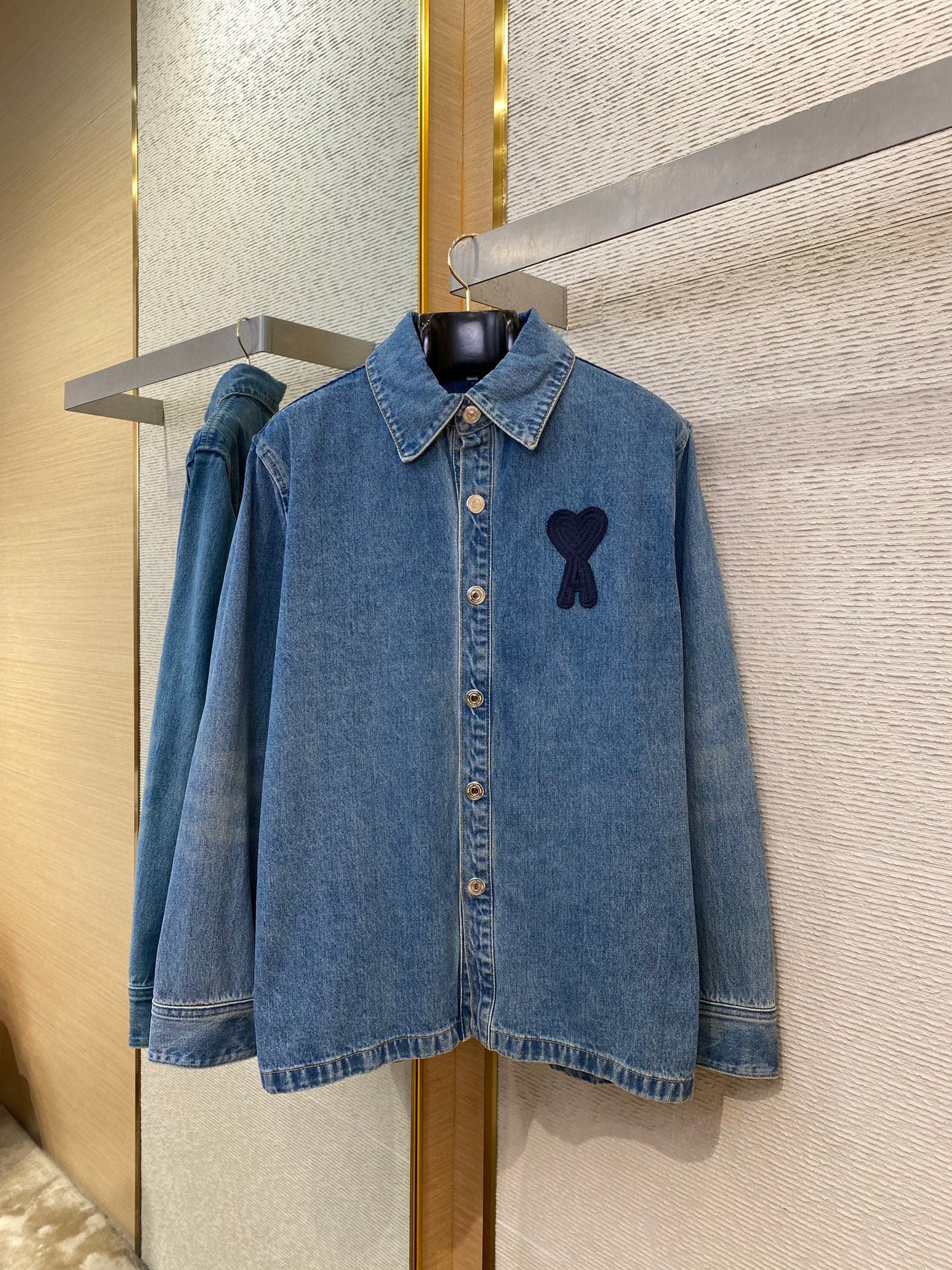 Beige and Blue Jacket