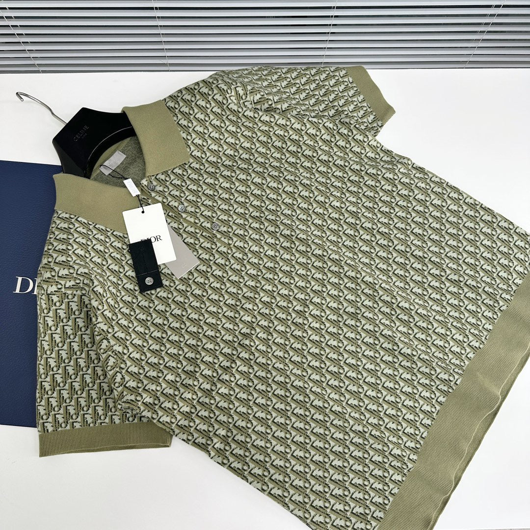 Dark blue and Green Polo - FashionHype.xyz