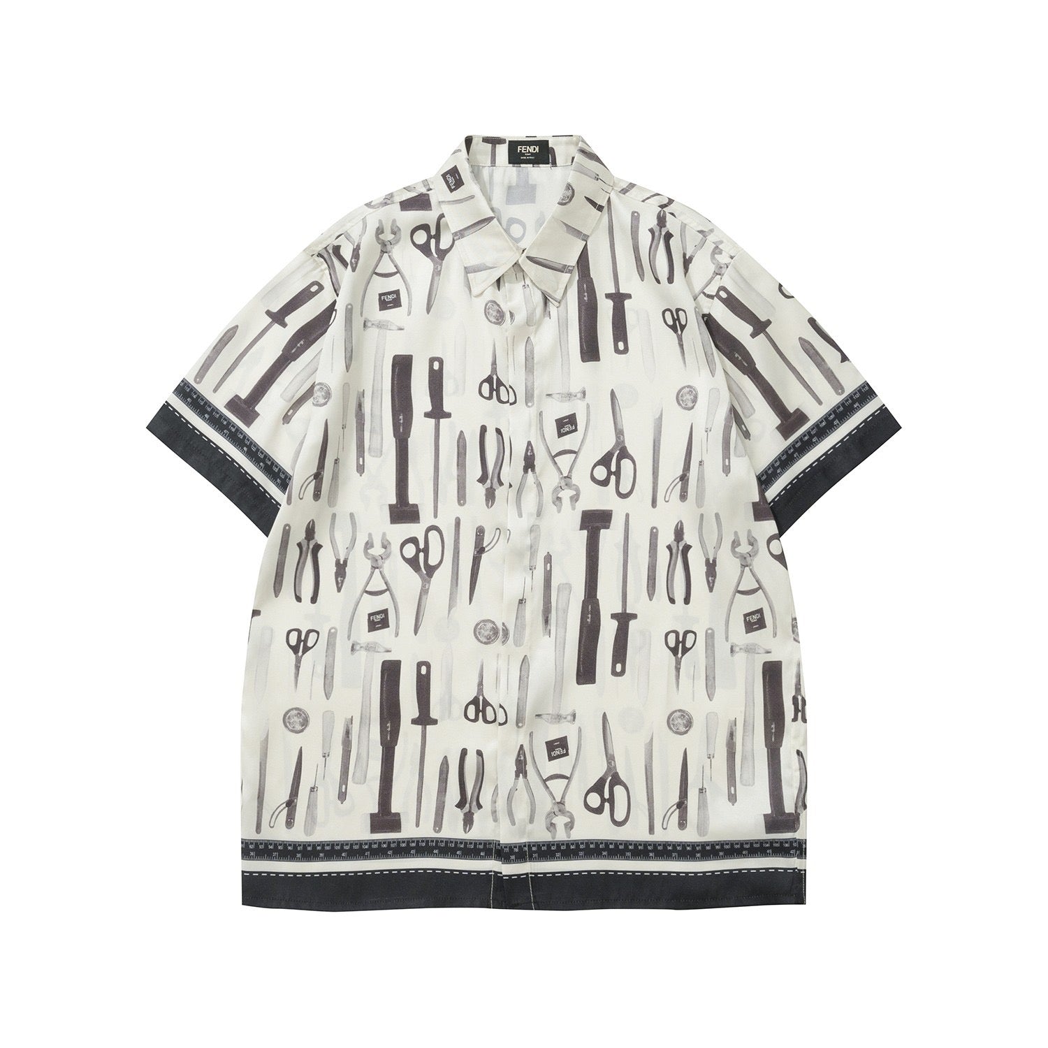 White black Shirt - Size 40