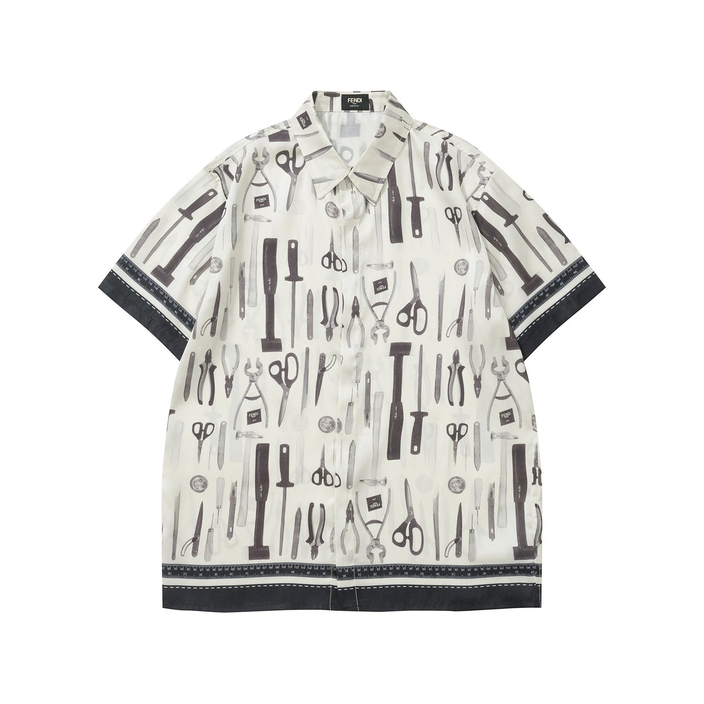 White black Shirt - Size 40