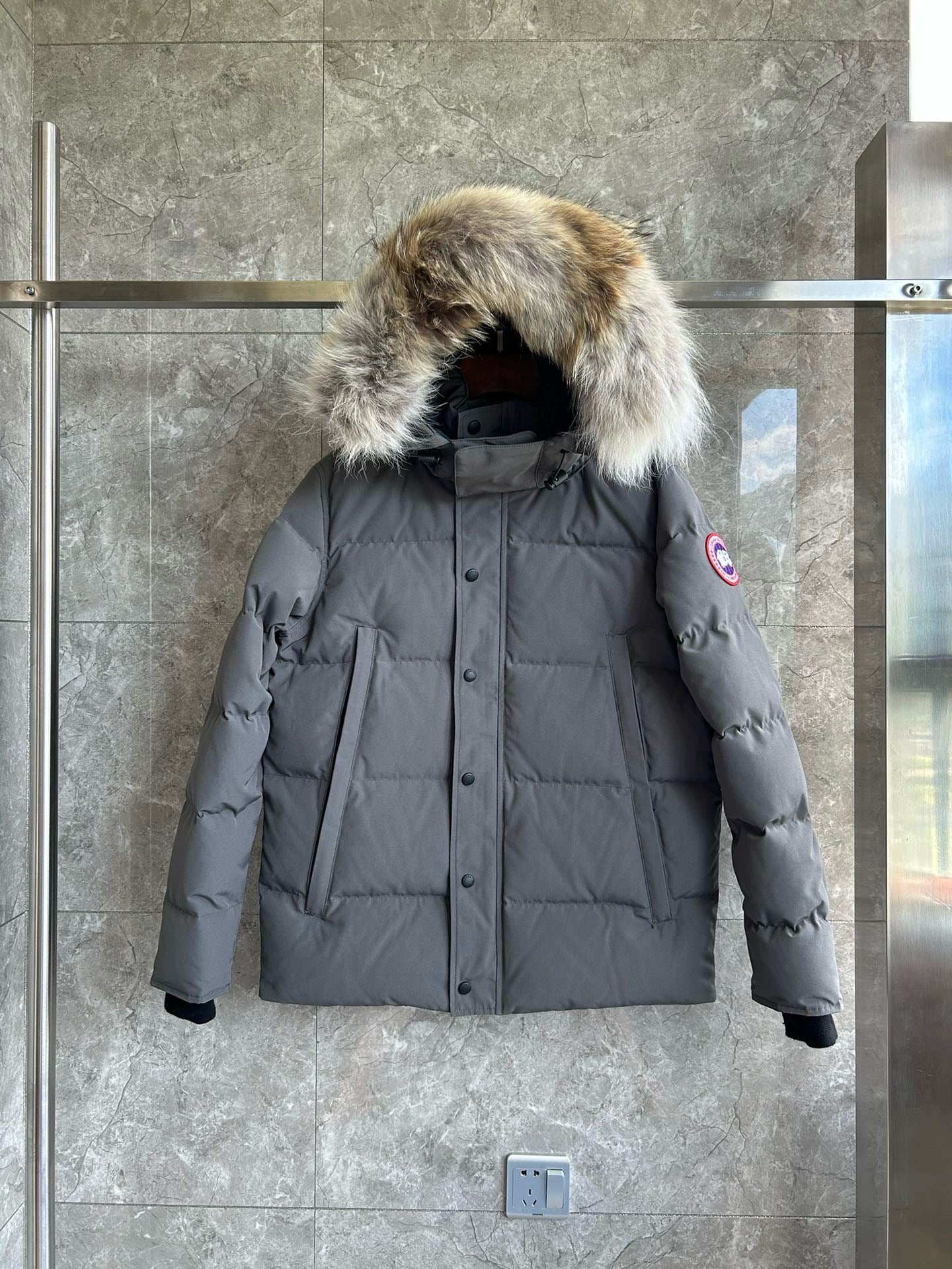 White, Grey, Blue and Black Jacket - FashionHype.xyz