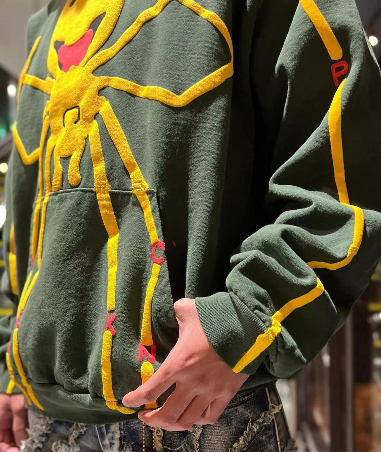 Grüner Hoodie