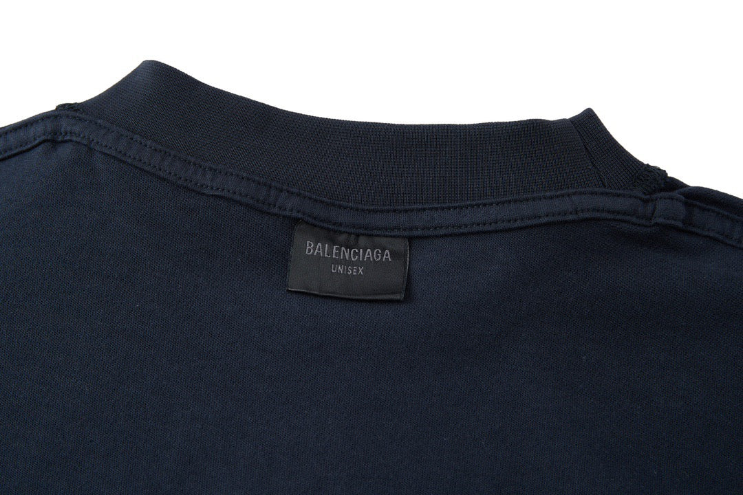 Dark blue and White T-shirt - FashionHype.xyz