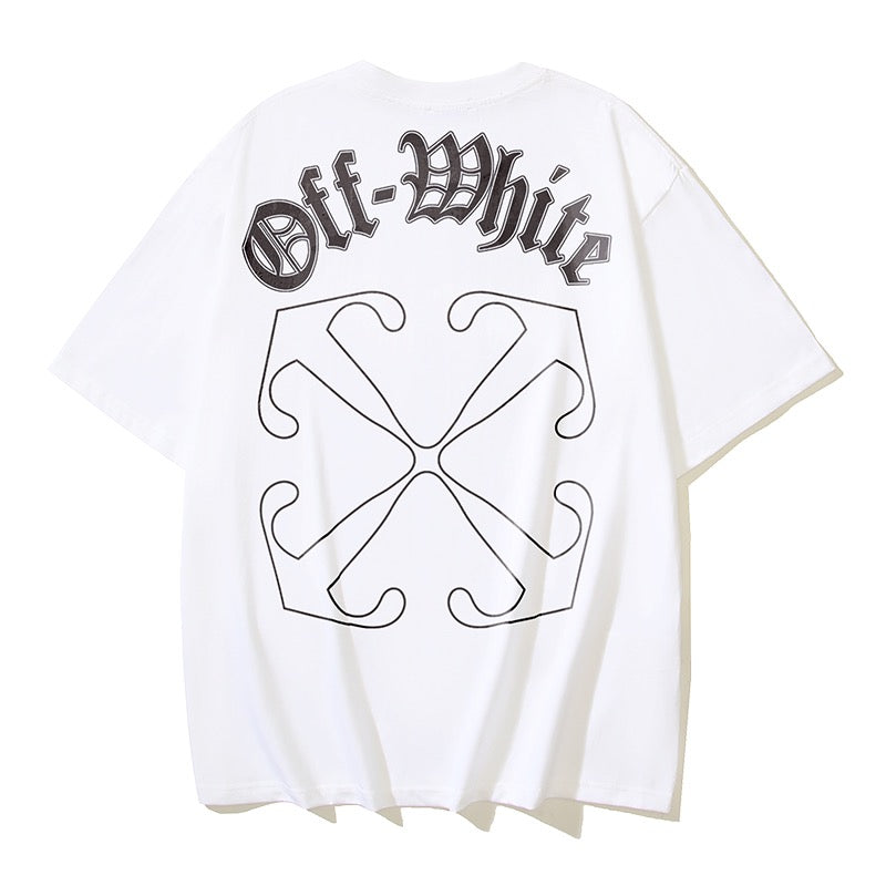 Schwarz-weißes T-Shirt