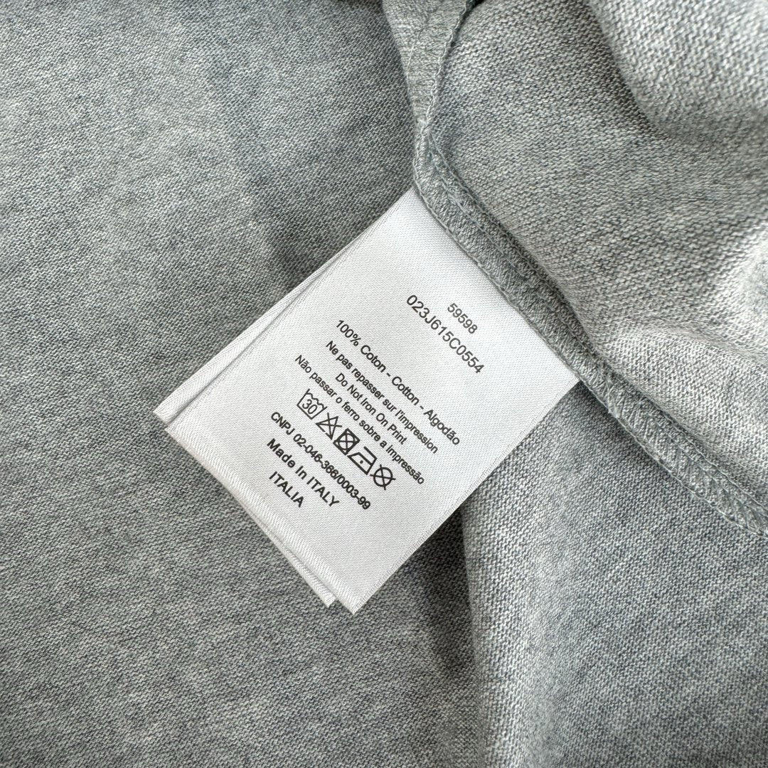 Grey and White T-shirt - FashionHype.xyz