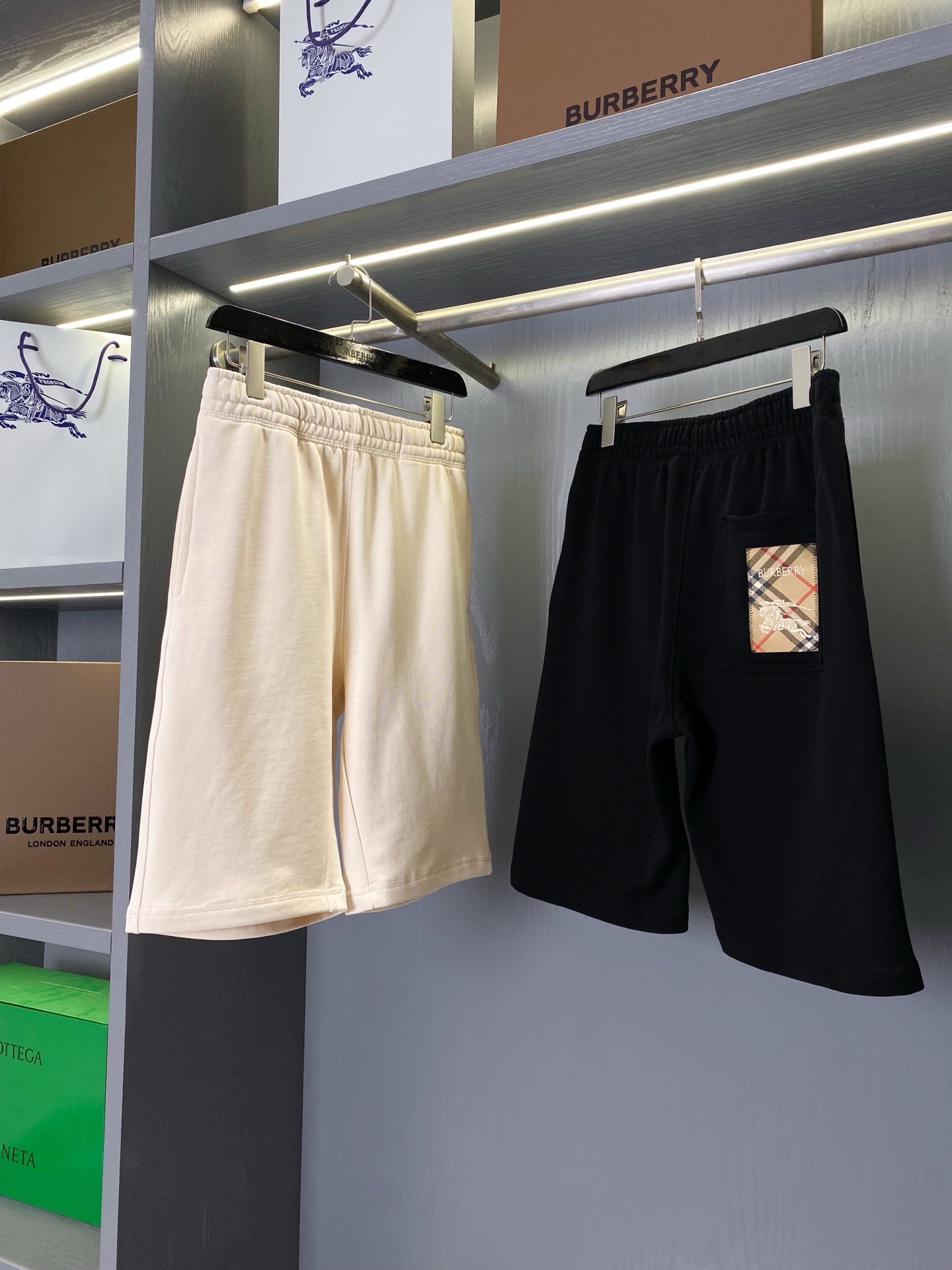 Black and Beige Short