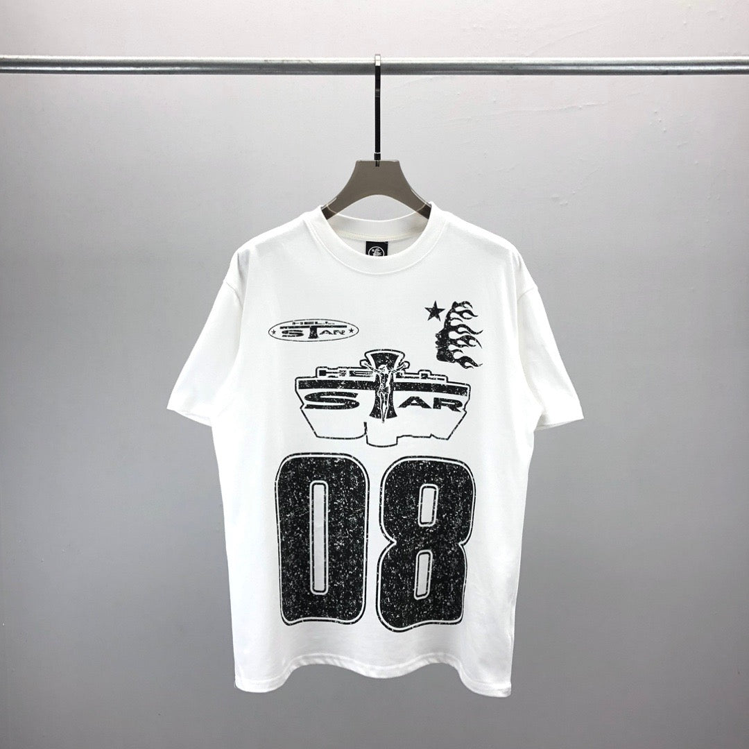 Schwarz-weißes T-Shirt