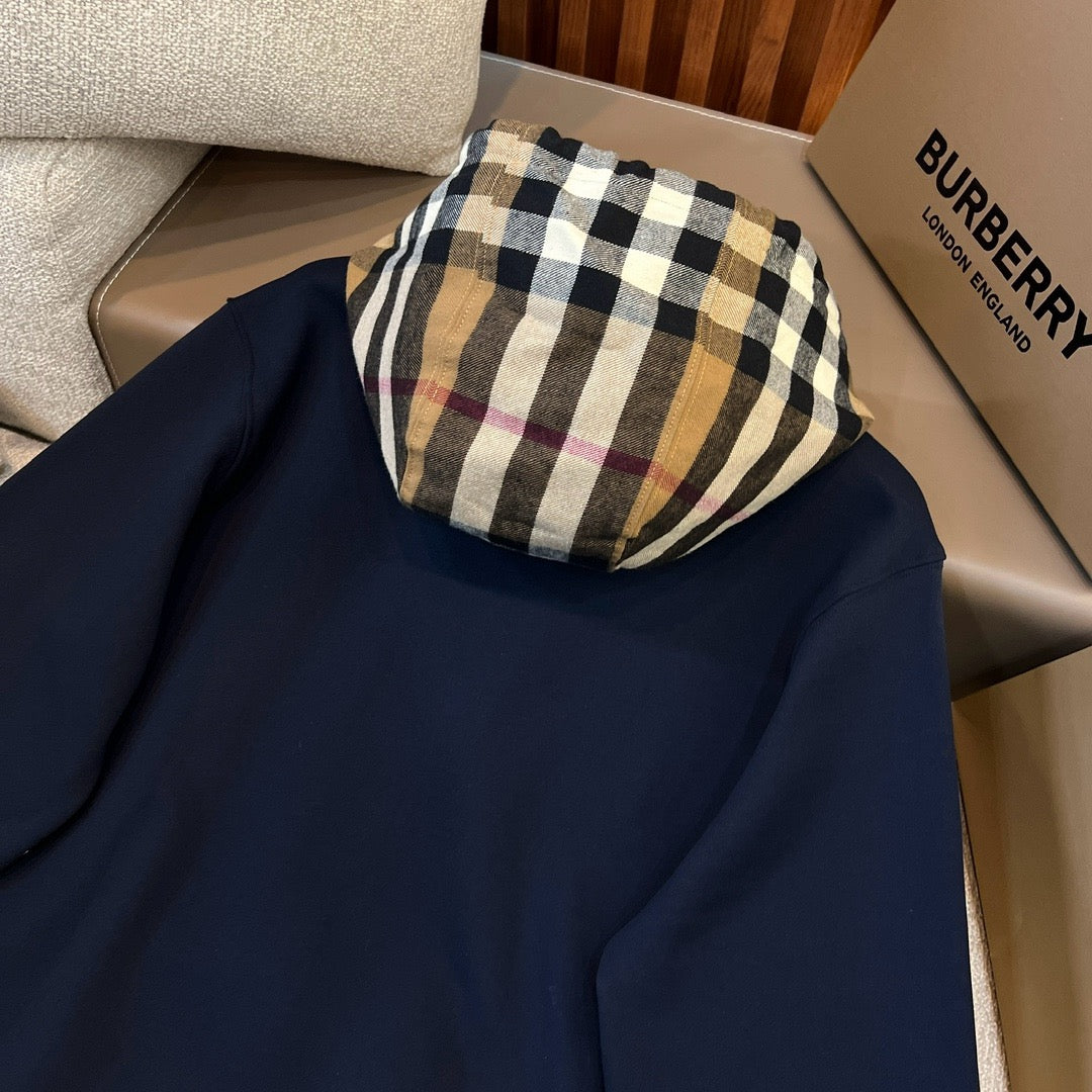 Black, Grey, Blue and Khaki Hoodie - FashionHype.xyz