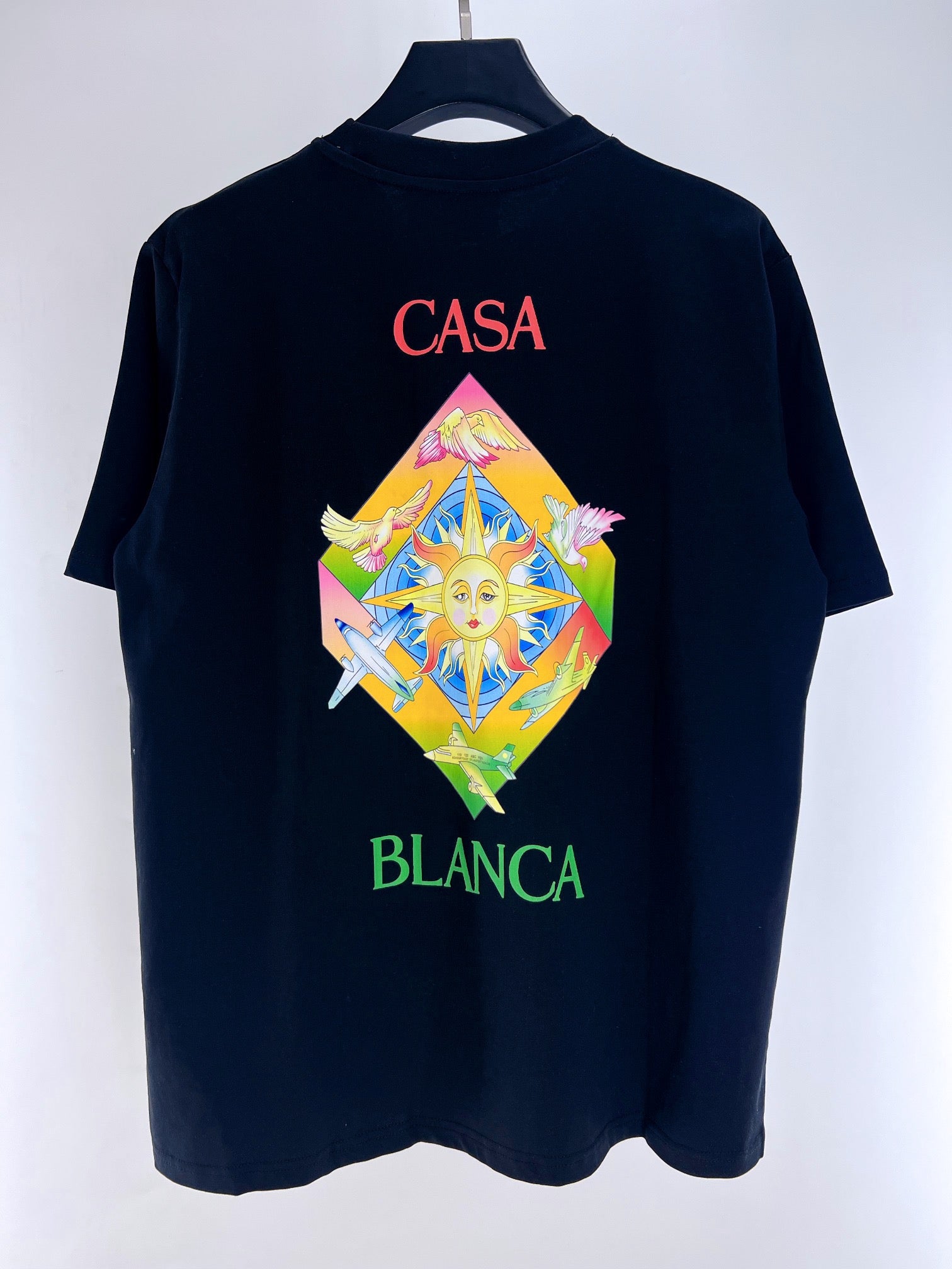 Blau-weißes T-Shirt