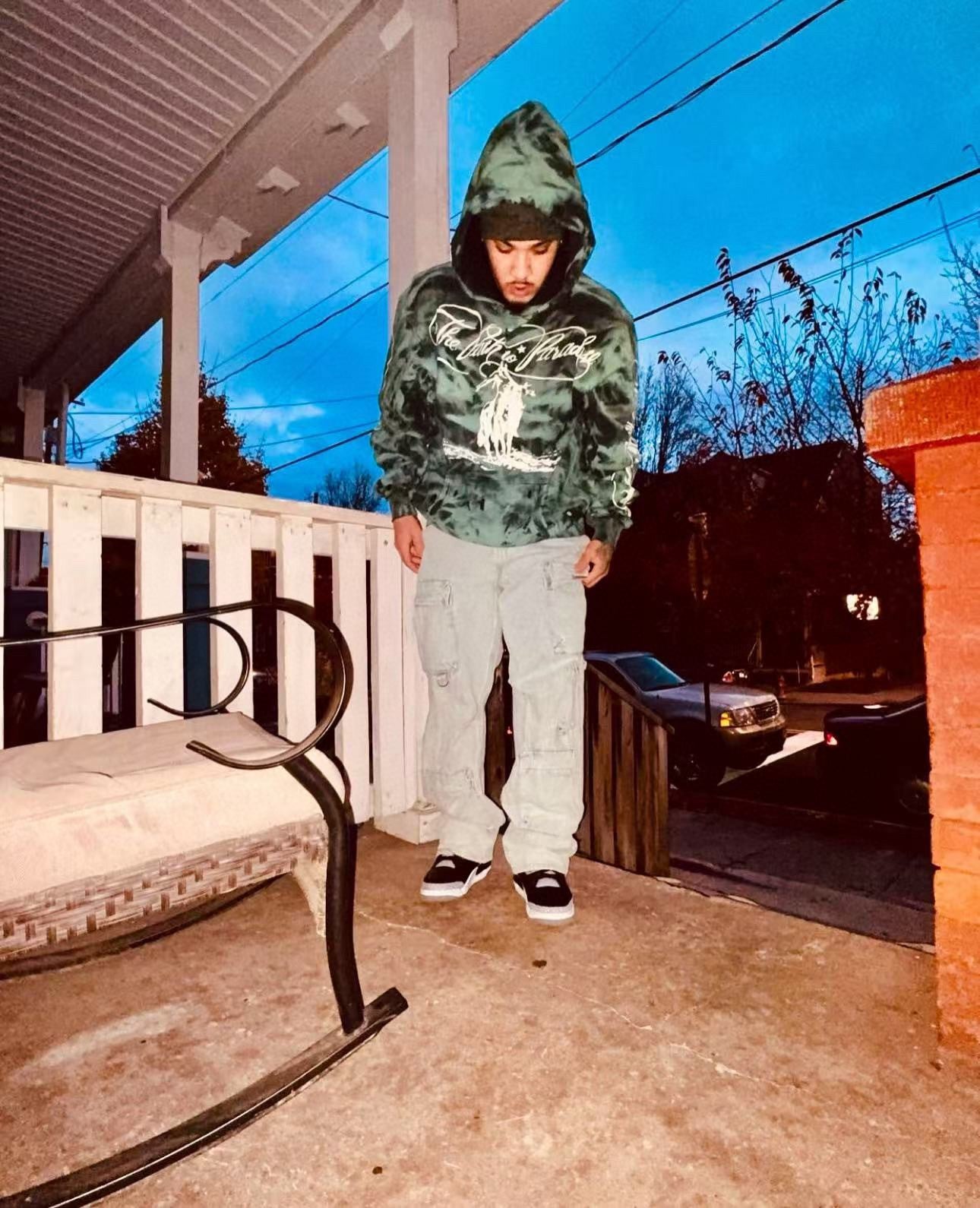 Mehrfarbiger Hoodie