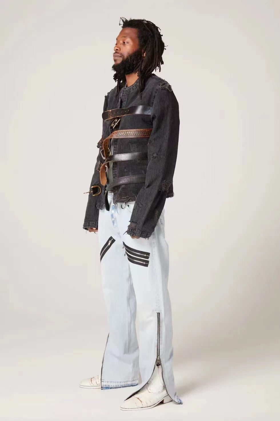 Blue grey Pant - FashionHype.xyz