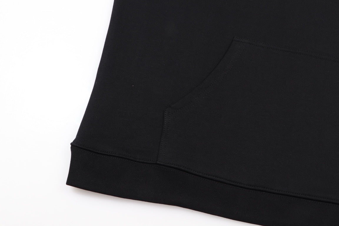 Schwarzer Hoodie