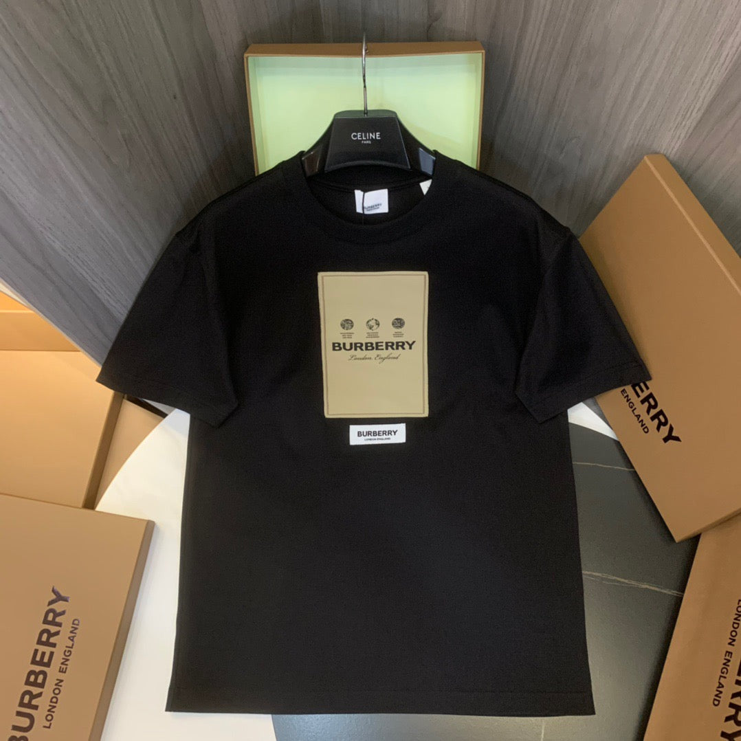 Khaki, Schwarz und Weiß T-Shirt
