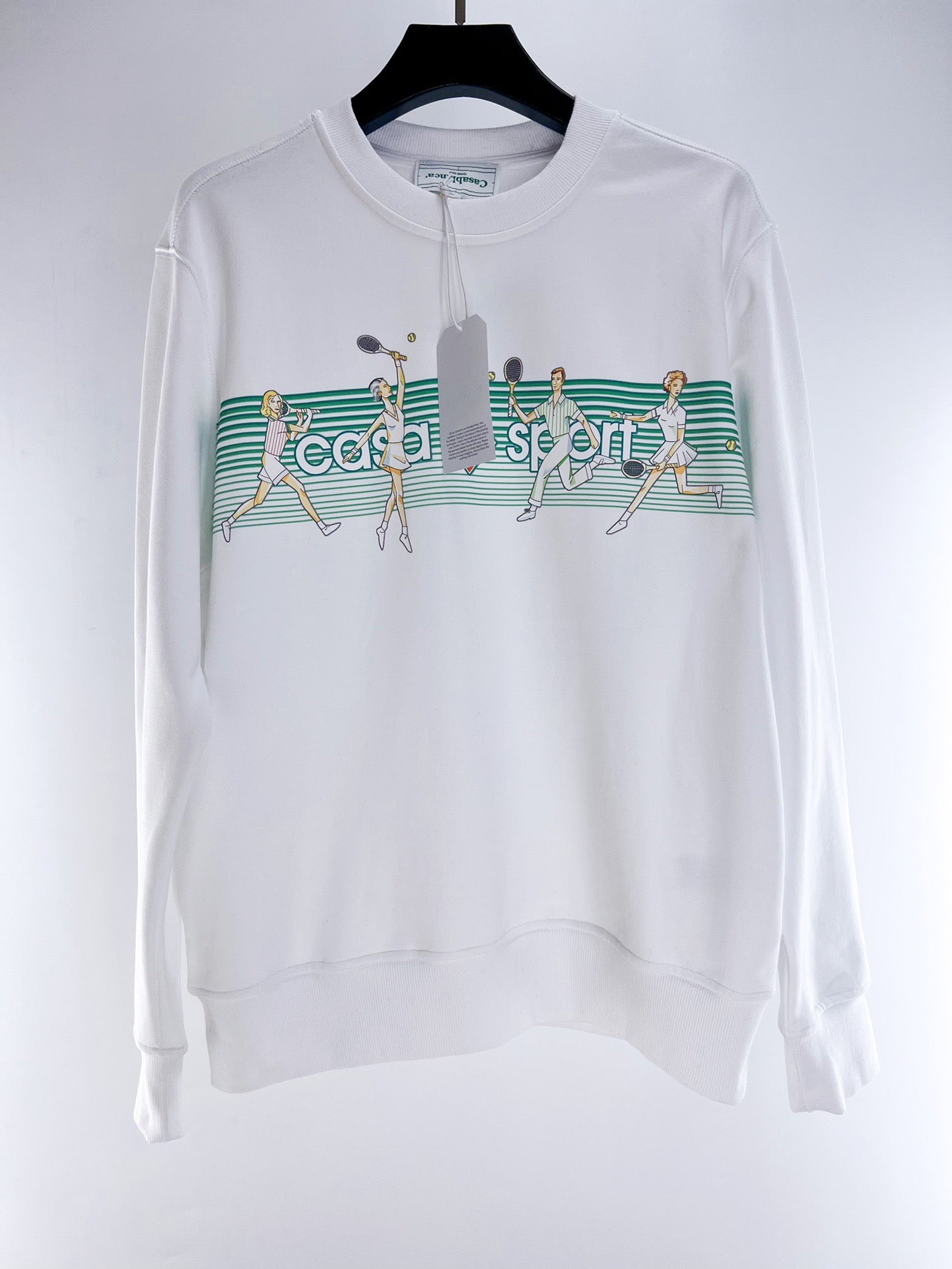 Schwarz-weißes Sweatshirt