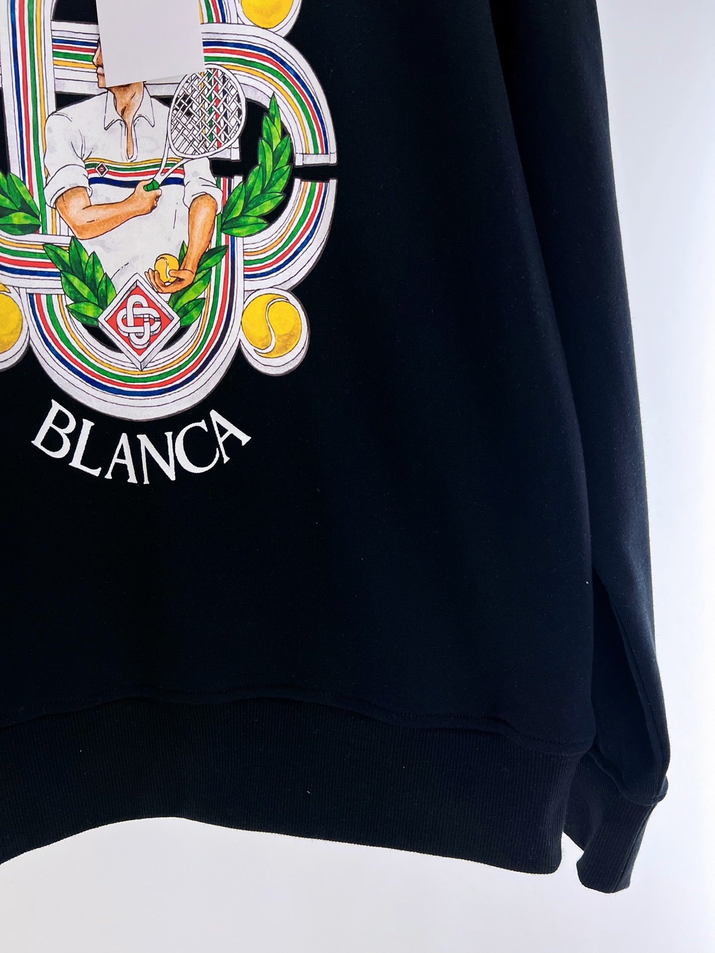 Schwarz-weißes Sweatshirt