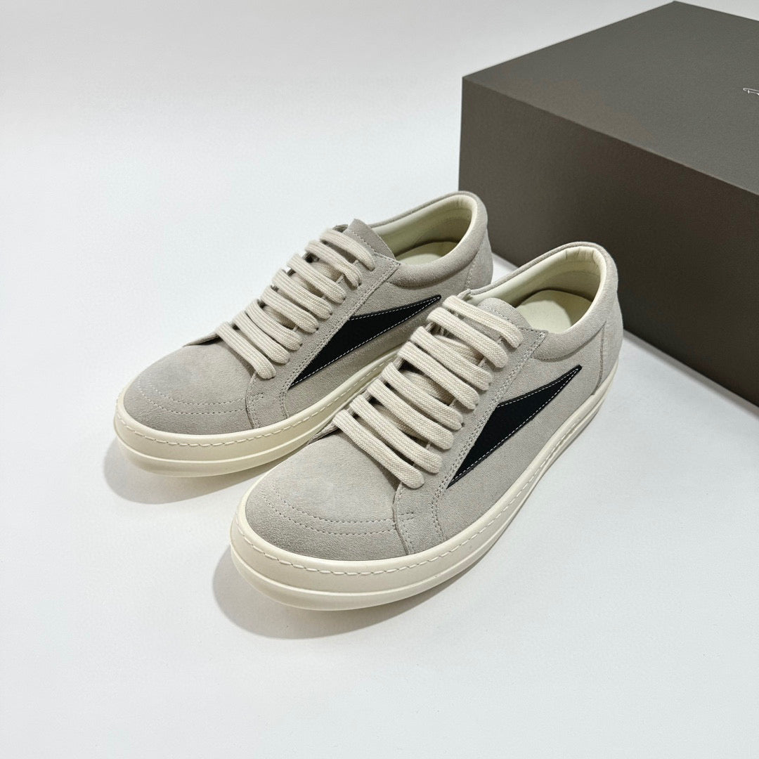 Brown and Creamy Grey Shoes - FashionHype.xyz