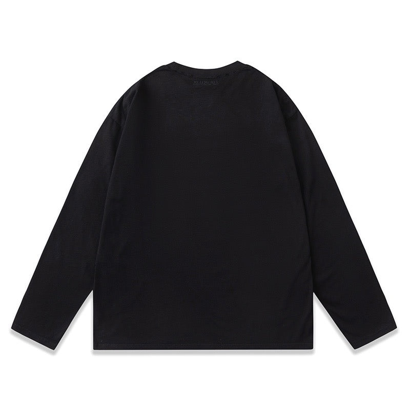 Schwarz-weißes Sweatshirt