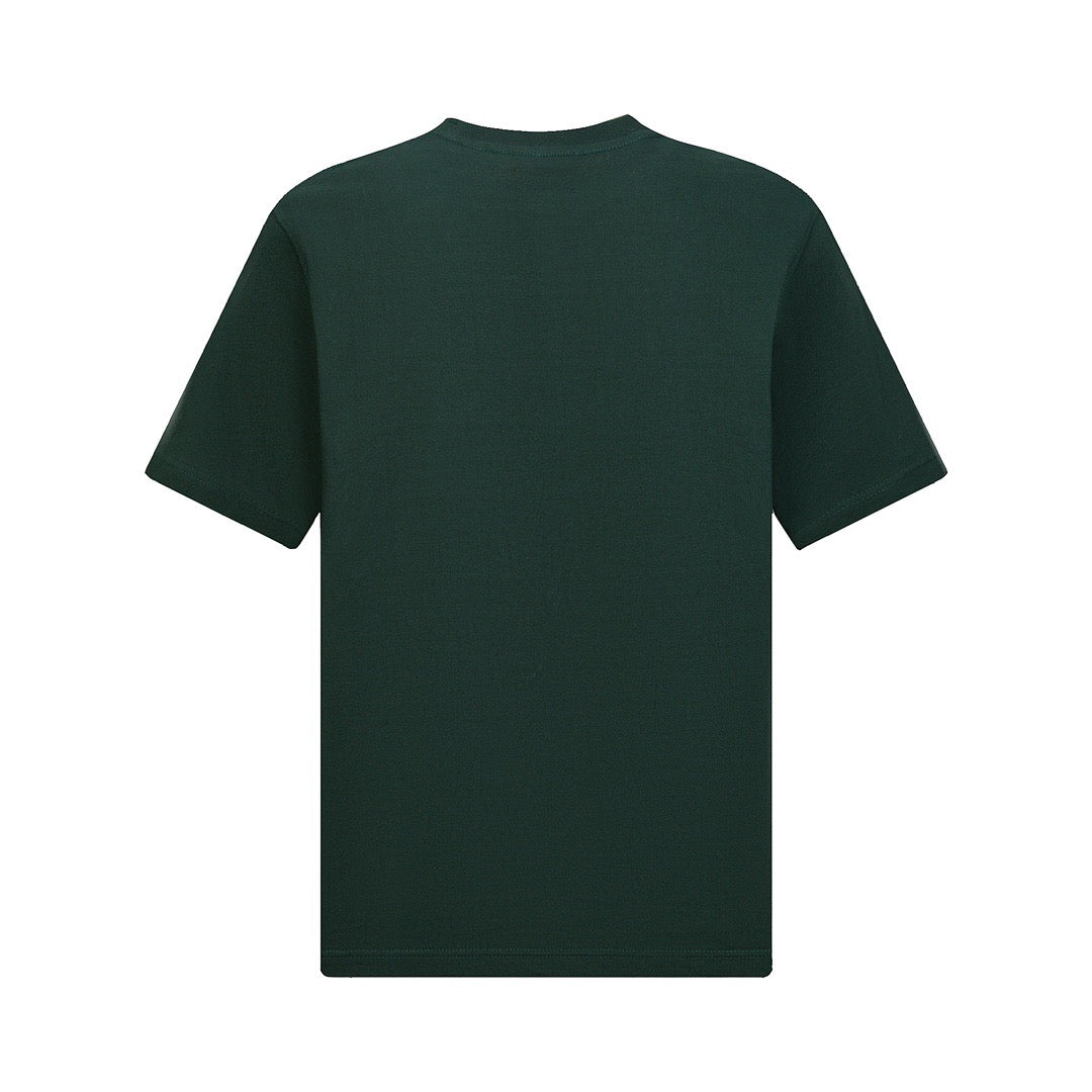 Dunkelgrünes und graues T-Shirt