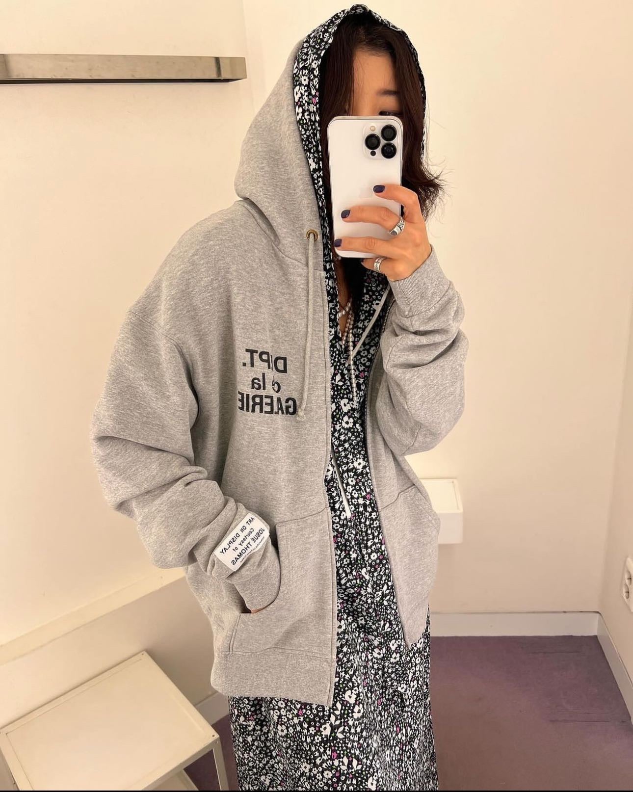 Graue Jacke