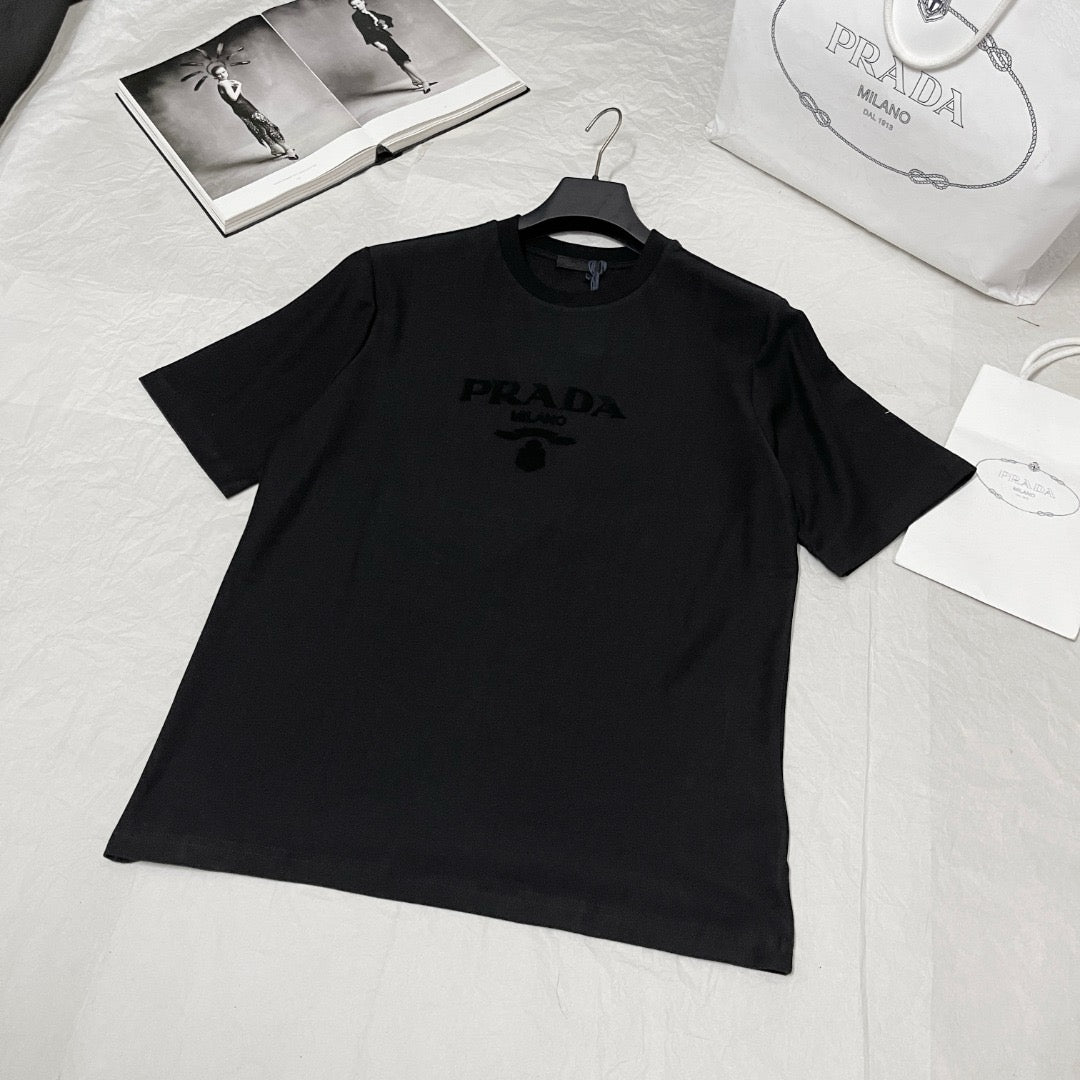 Grey and Black T-shirt - FashionHype.xyz