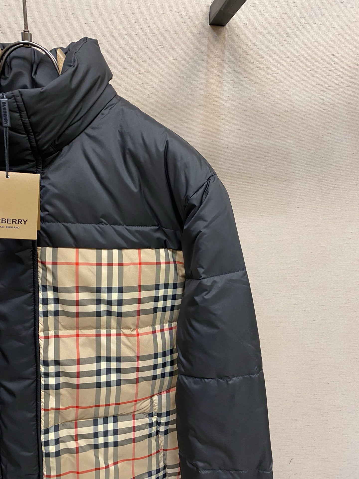 Schwarze Khaki-Jacke