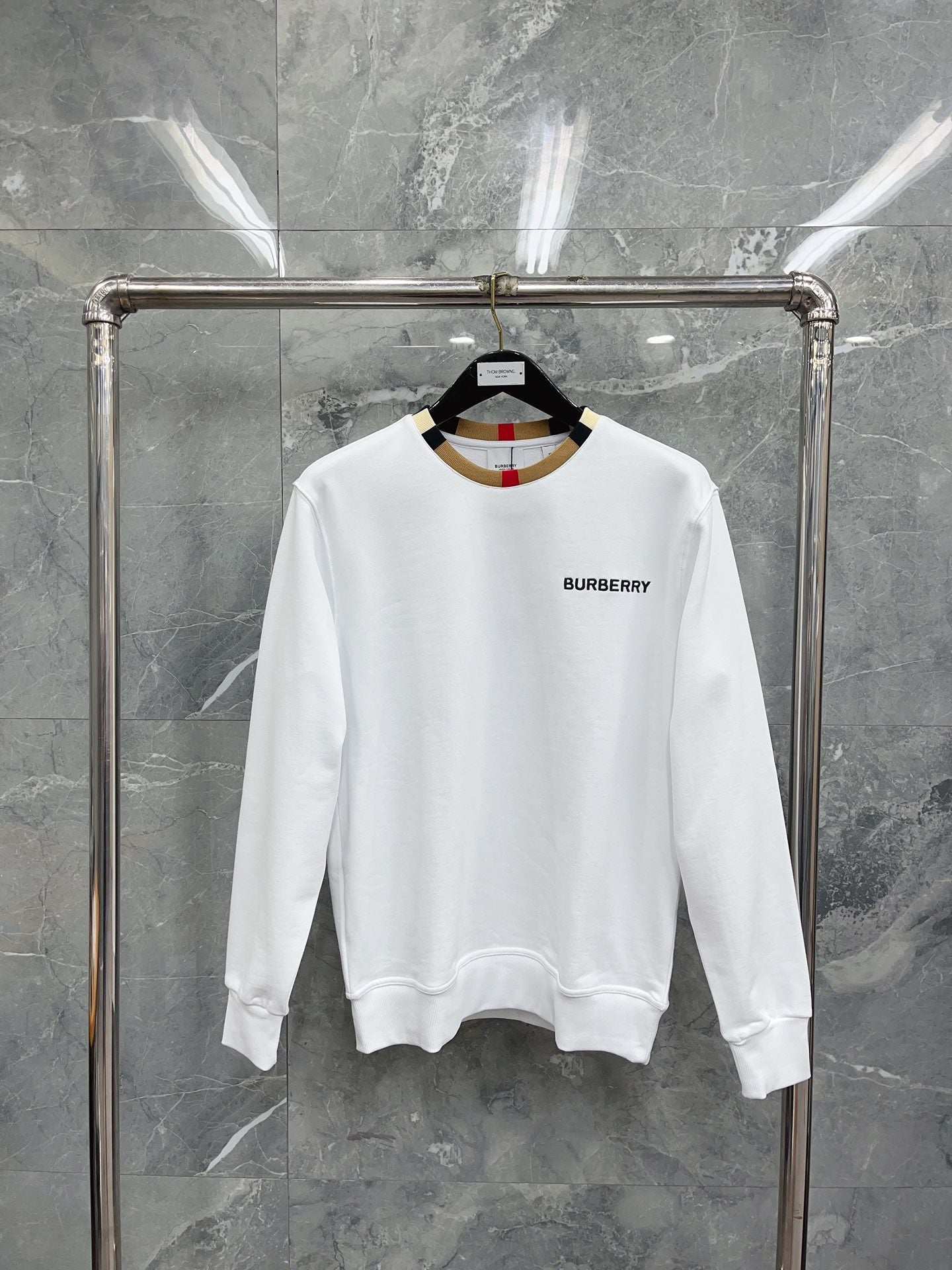 Black, Grey and White Sweatshirt - FashionHype.xyz