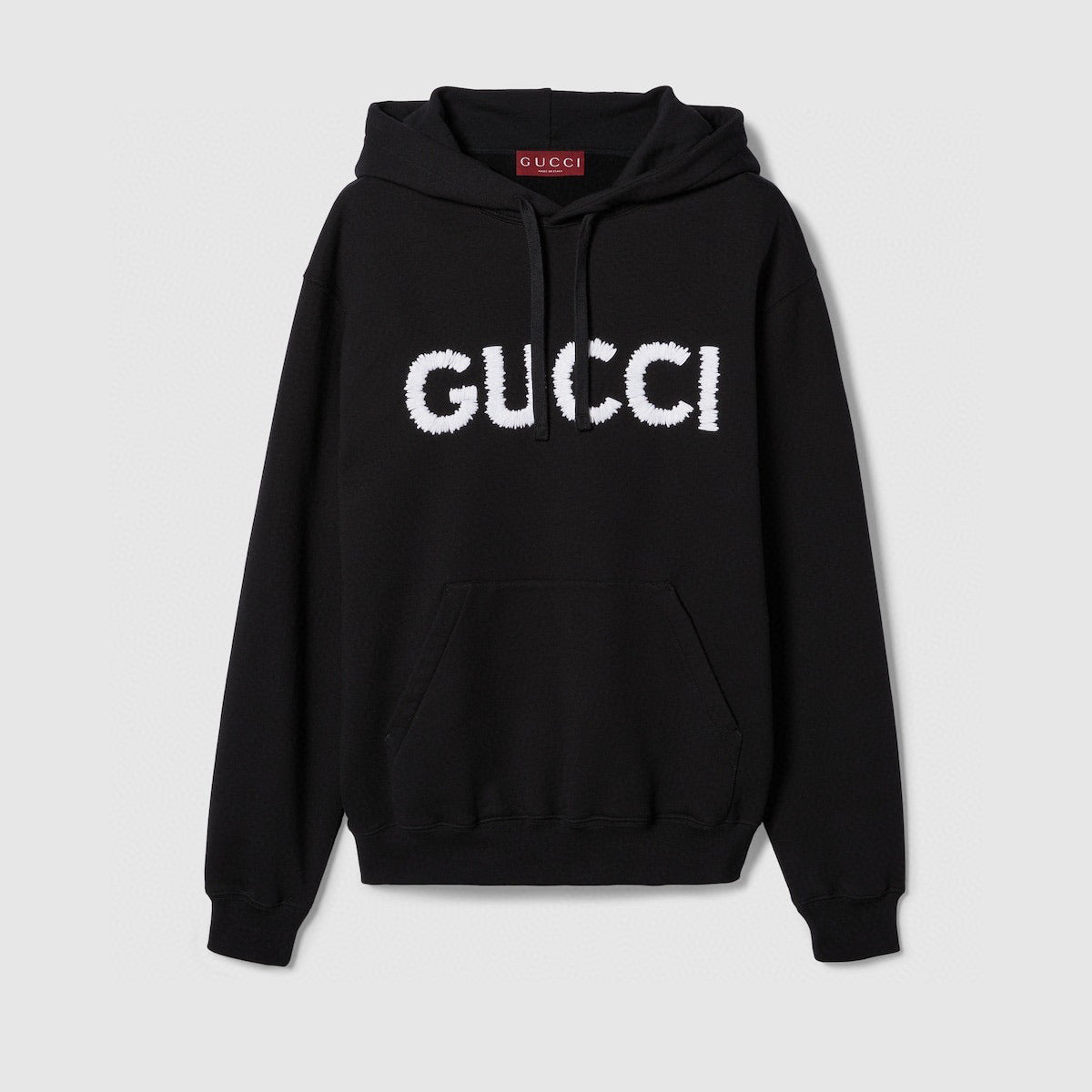 Schwarz-weißer Hoodie