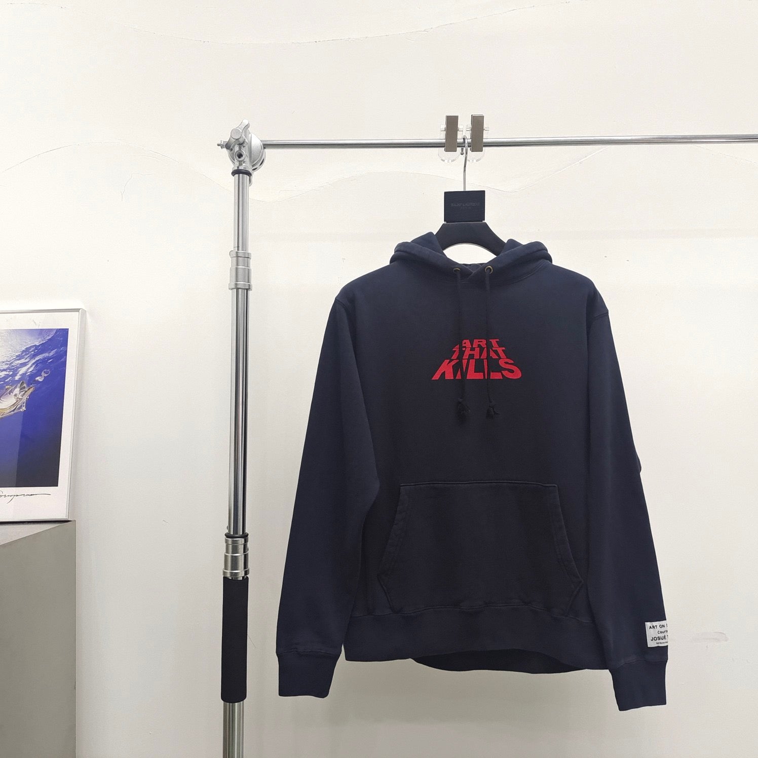 Blauer Hoodie