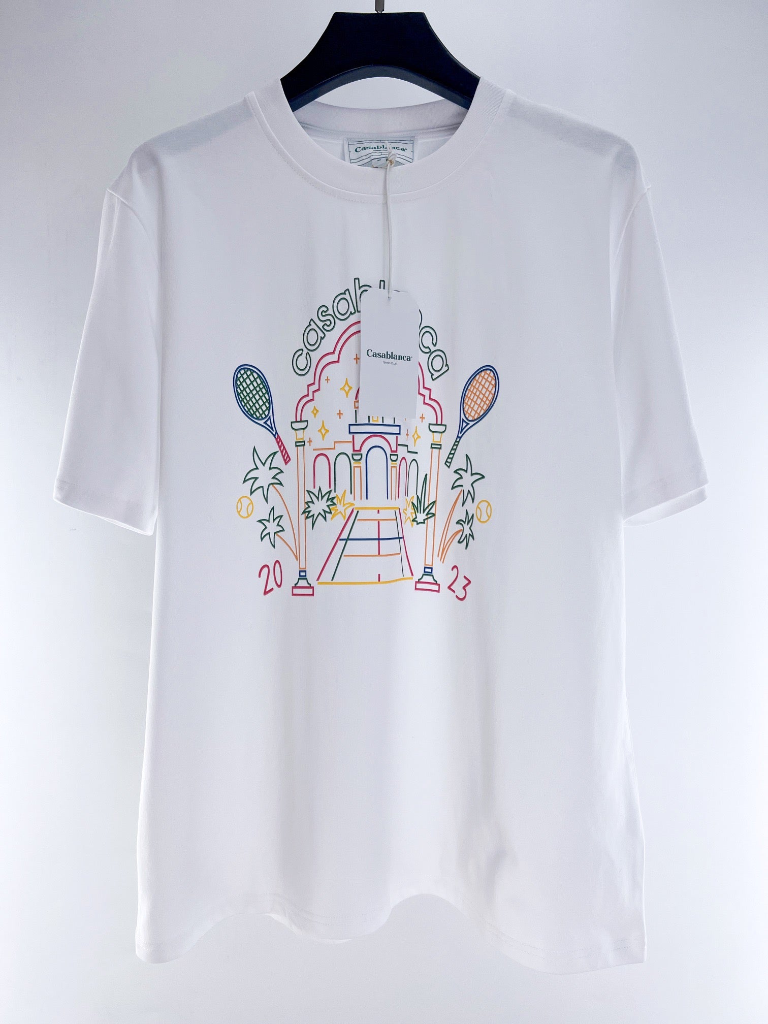 Blau-weißes T-Shirt