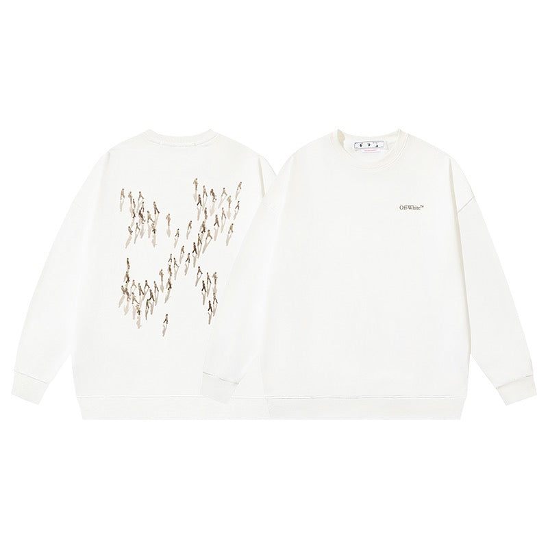 Weißes Sweatshirt