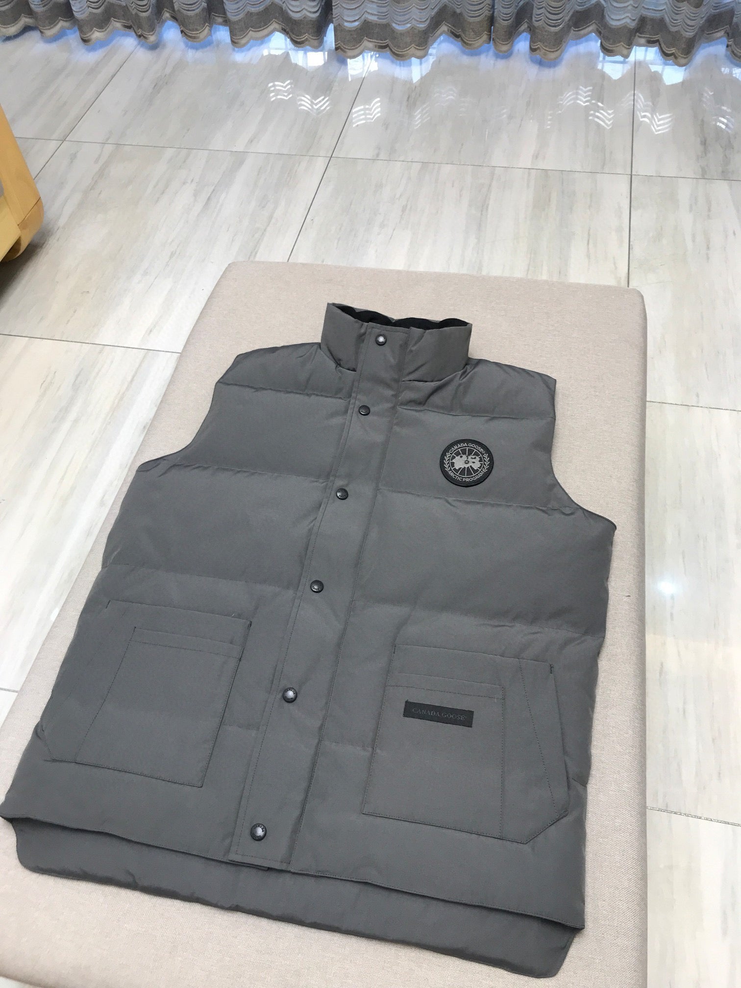 Sky blue, Grey and White Vest - FashionHype.xyz
