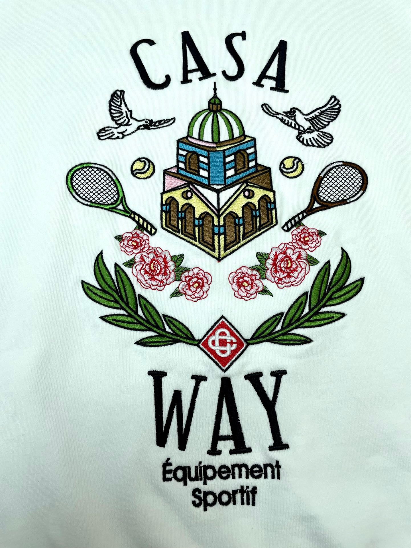 سويت شيرت أبيض ورمادي