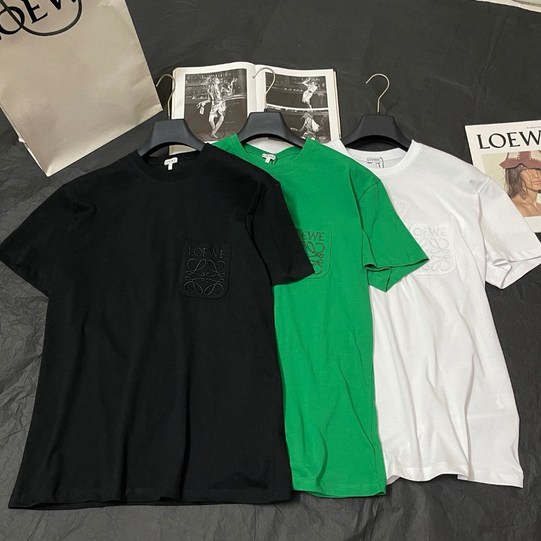 White, Black and Green T-shirt - FashionHype.xyz