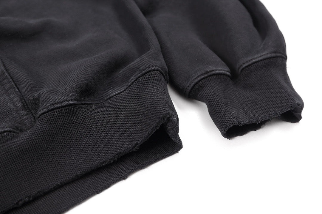 Schwarzer Hoodie