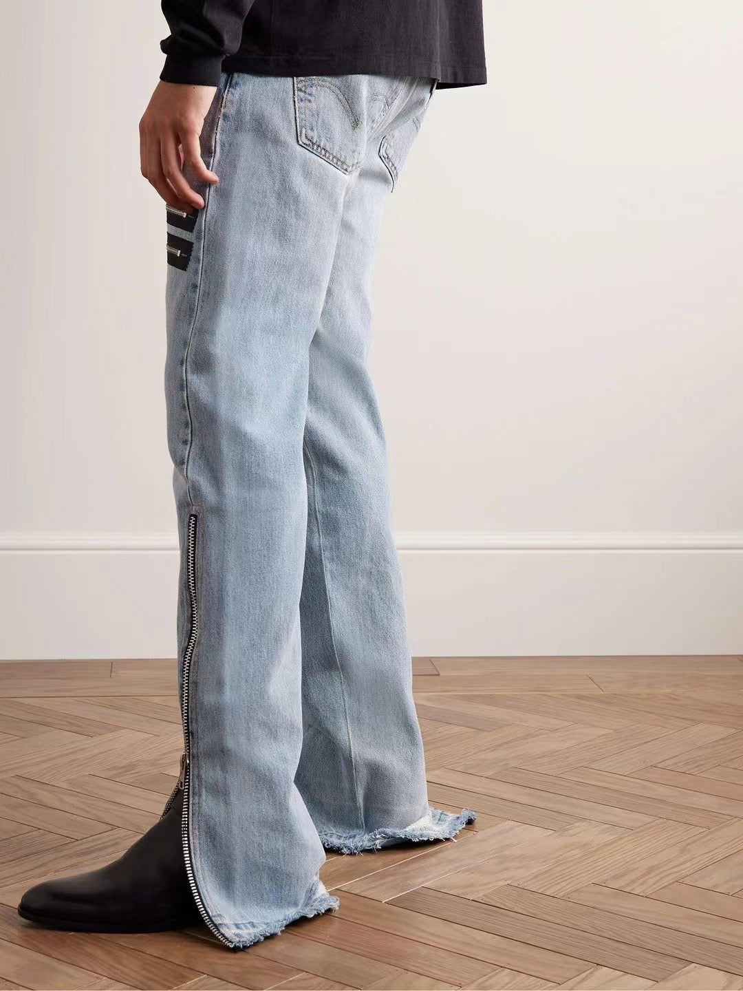 Blue grey Pant - FashionHype.xyz