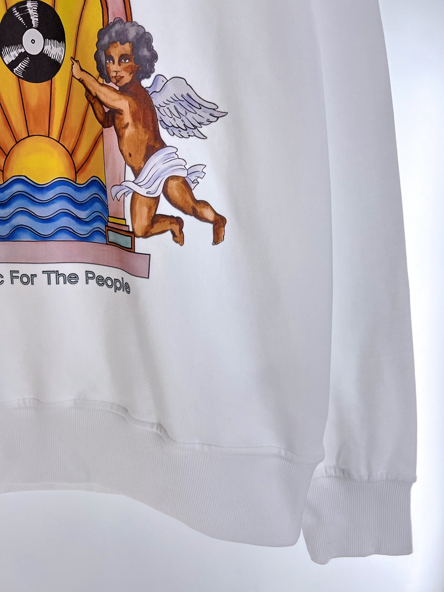 Schwarz-weißes Sweatshirt