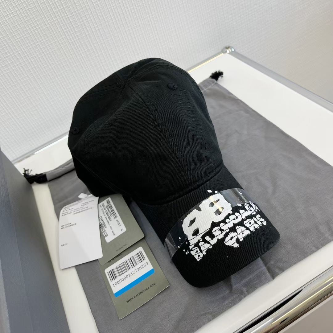 White and Black Cap - FashionHype.xyz