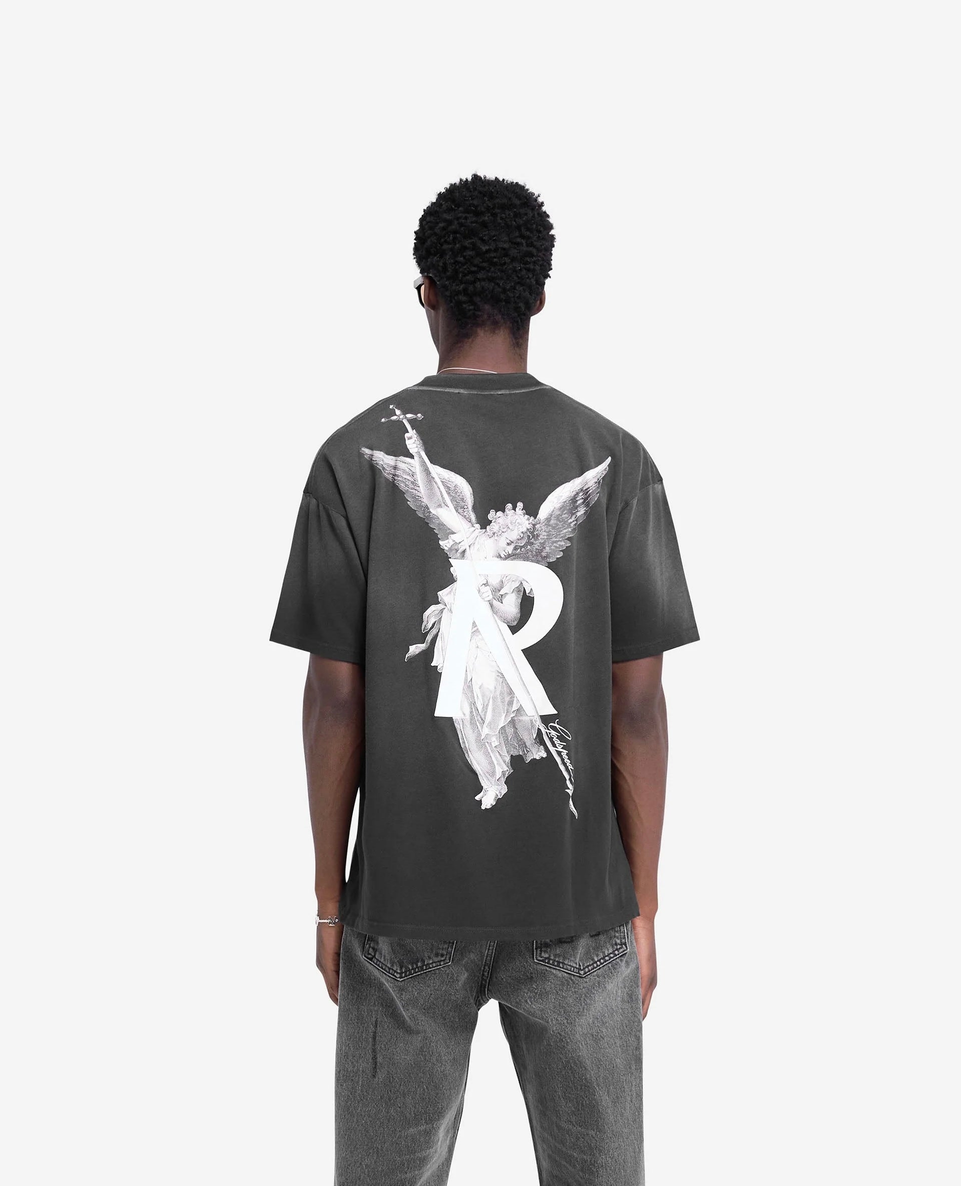 Schwarz-weißes T-Shirt