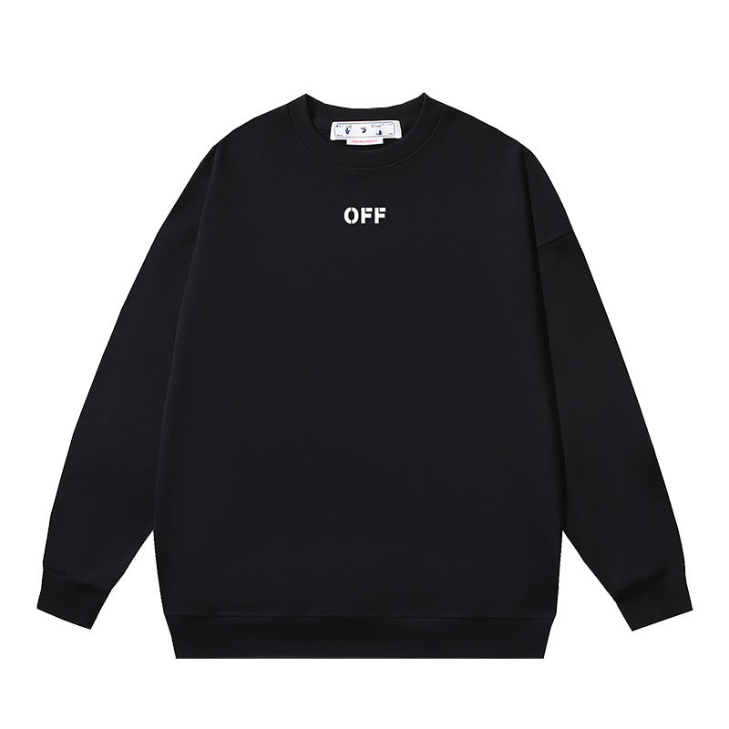 weißes und schwarzes Sweatshirt