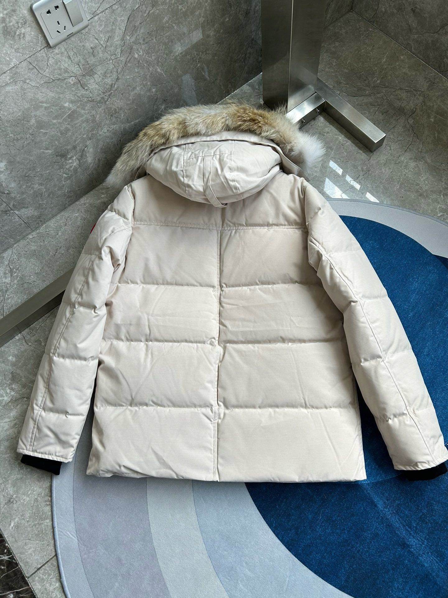 White, Grey, Blue and Black Jacket - FashionHype.xyz