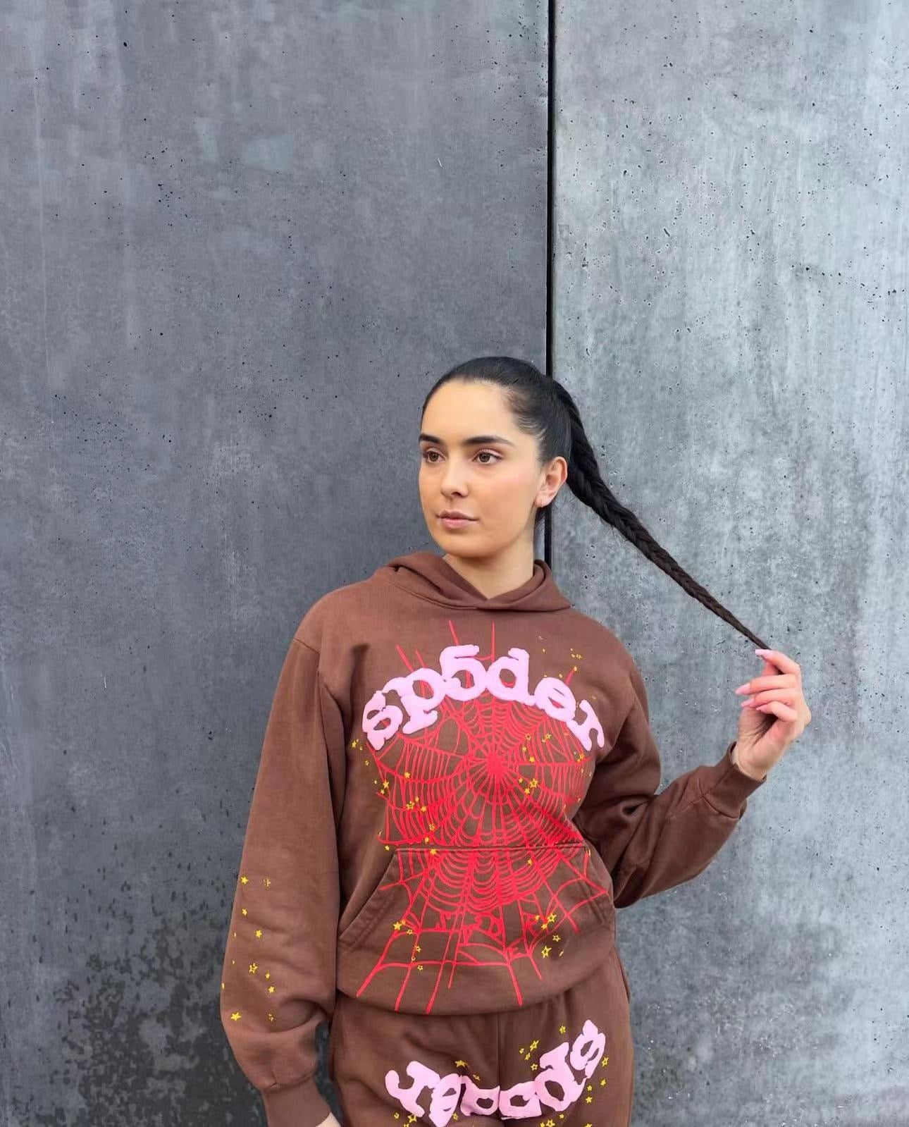 Brauner Kapuzenpullover