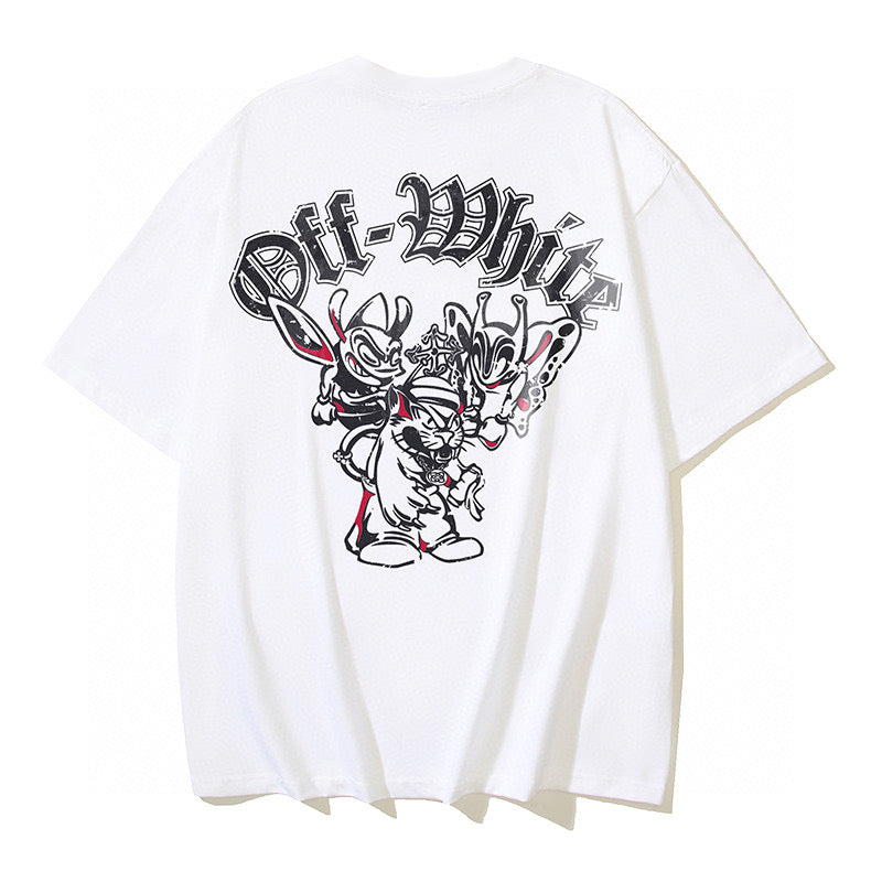 Schwarz-weißes T-Shirt