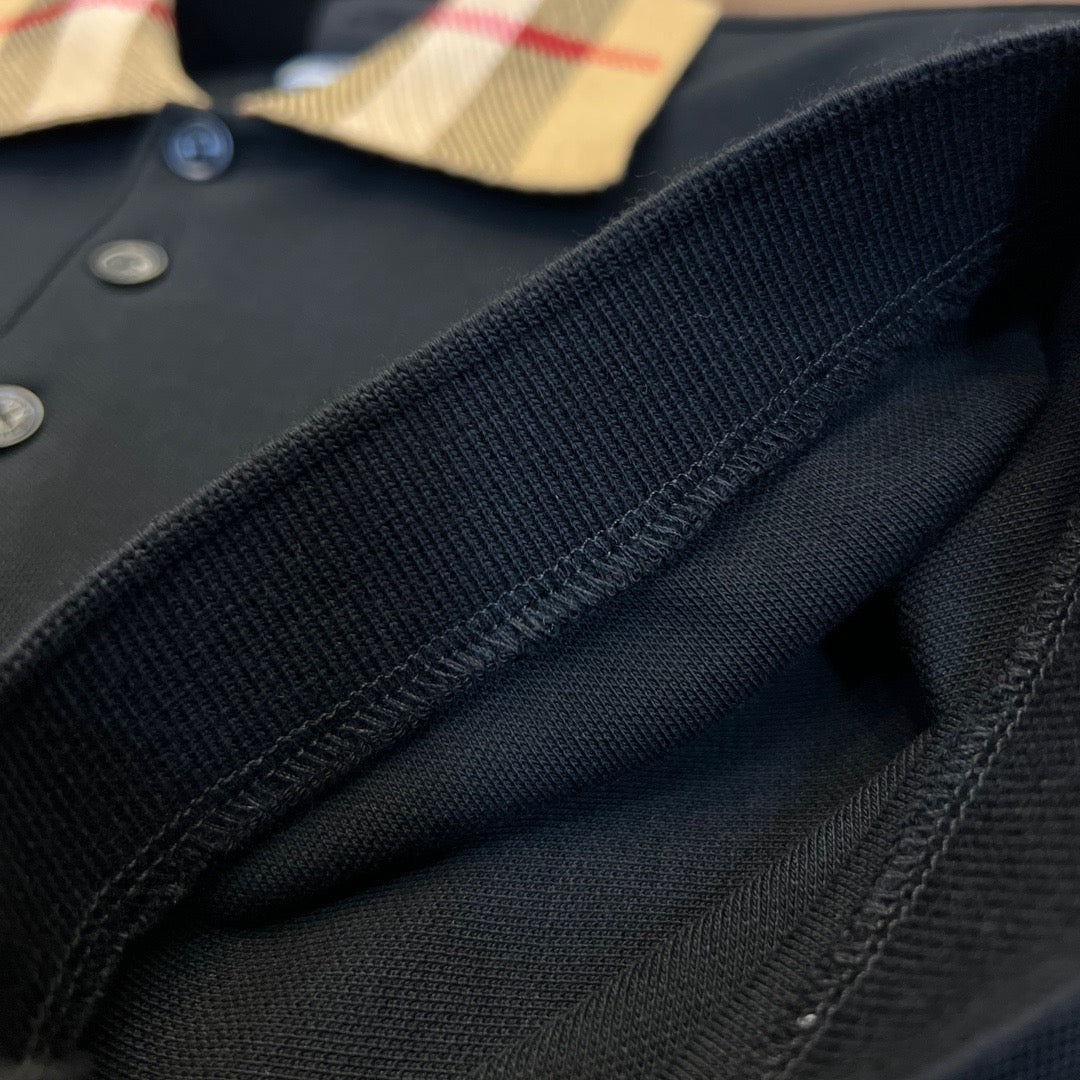 Black,White,and Blue Polo - FashionHype.xyz