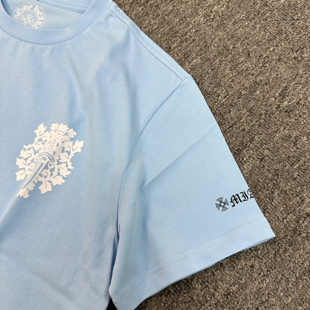 Himmelblaues T-Shirt – Größe XXL
